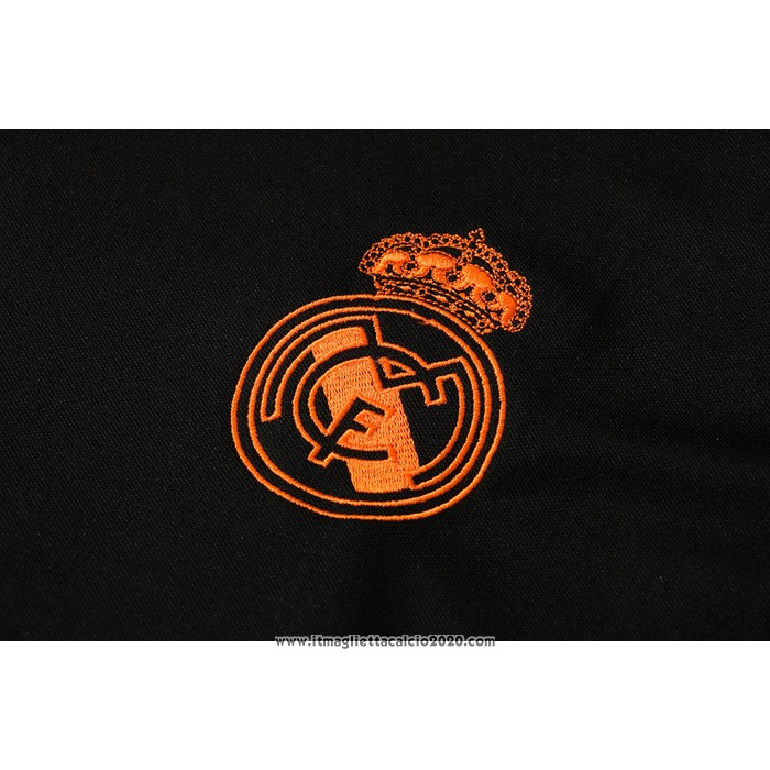 Tuta da Track Real Madrid Manica Corta 2021 2022 Nero